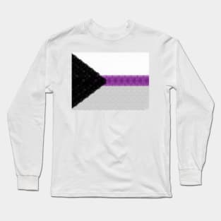 Spirograph Patterned Demisexual Flag Long Sleeve T-Shirt